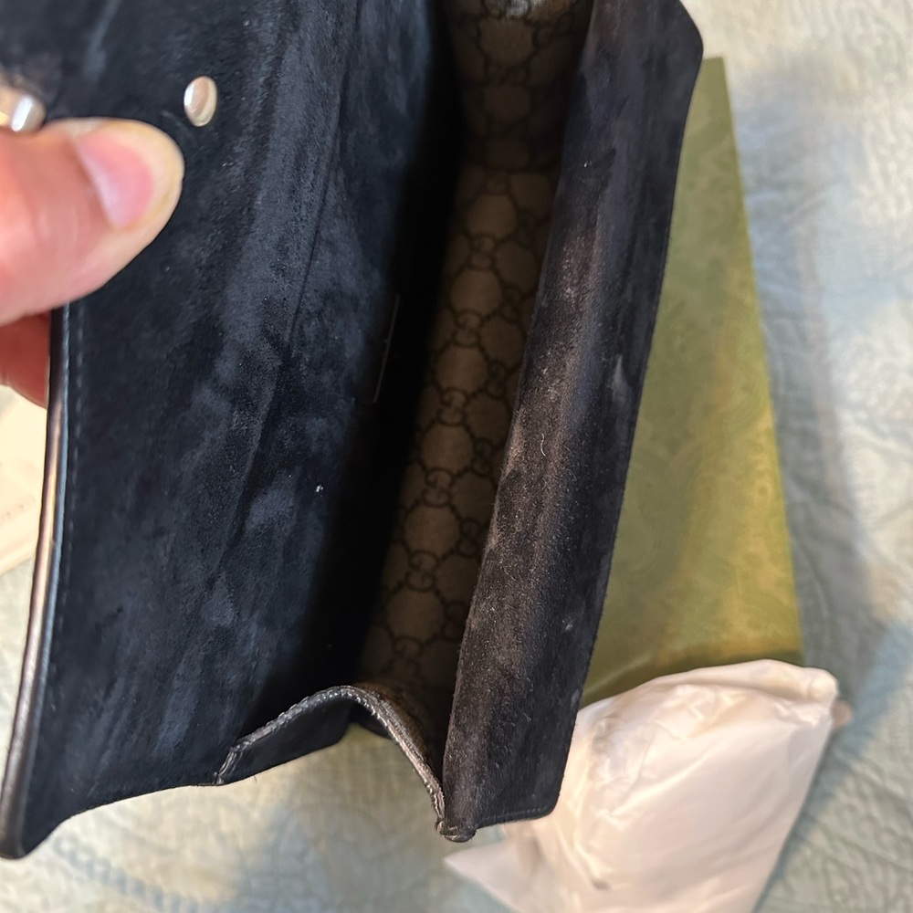 DIONYSUS RECTANGULAR BAG black suede - Picture 7 of 15